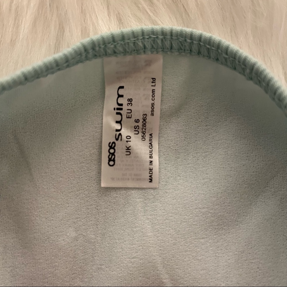 ASOS Mint Ribbed String Bikini Bottom 6 - Picture 5 of 6